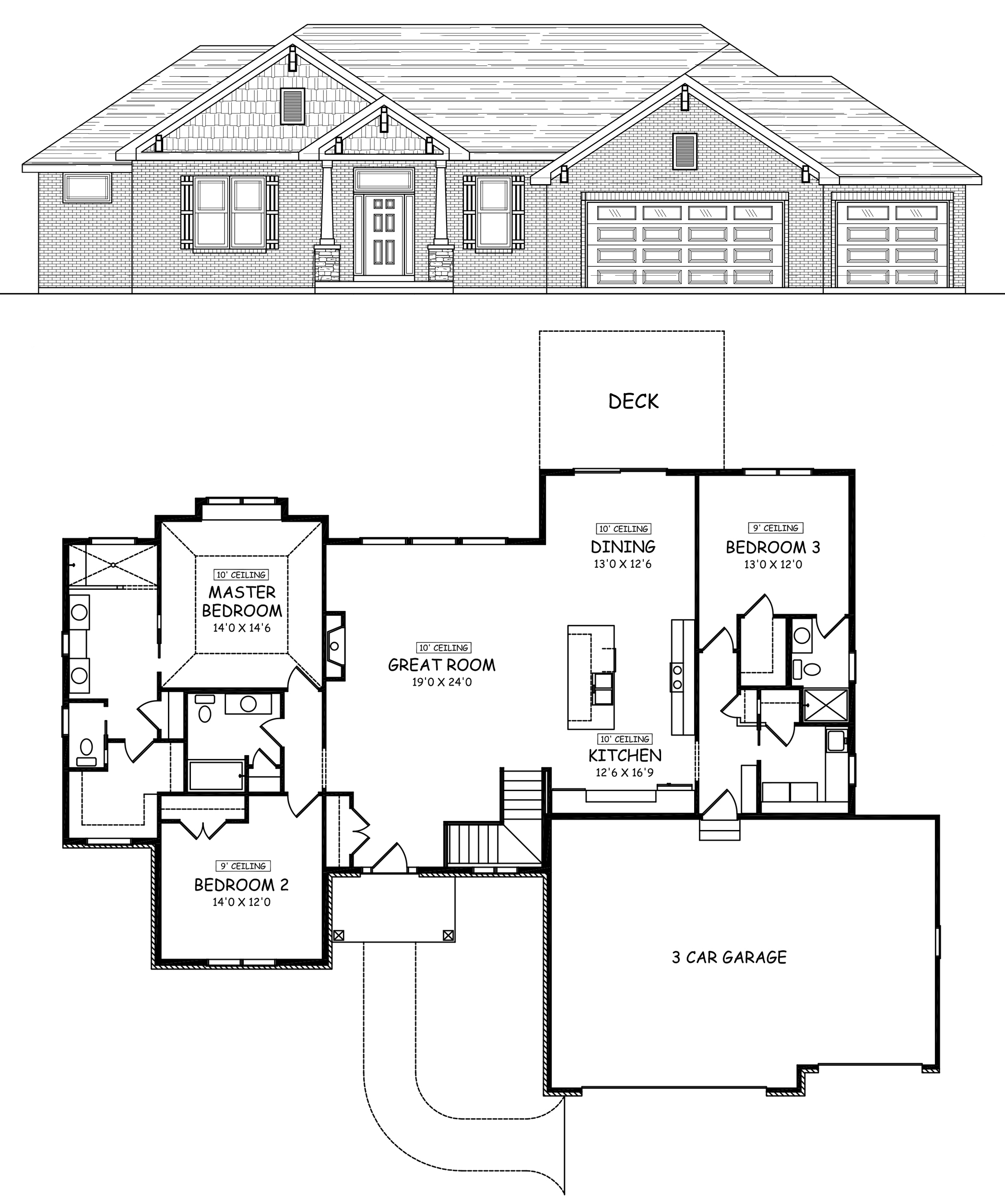 Cross Creek Model Home Floor Plan